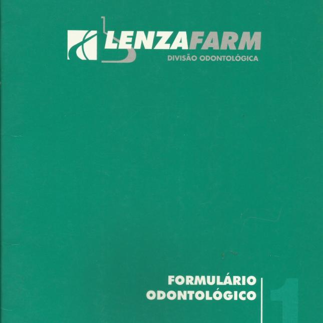 Capa da 1ª edição do Formulário Odontológico - 1997